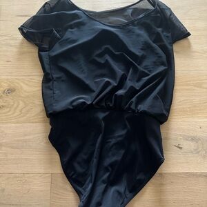 Balera Black Sheer Leotard